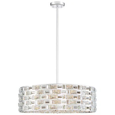 Z-lite Aludra By  Chrome 24 Inch 7 Light Pendant