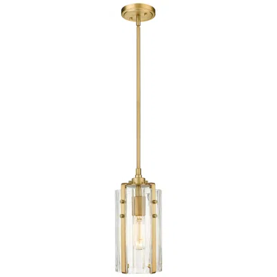 Z-lite Alverton 5 1/2" Wide Rubbed Brass Mini Pendant
