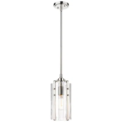Z-lite Alverton By  Polished Nickel 5.5 Inch 1 Light Mini Pendant