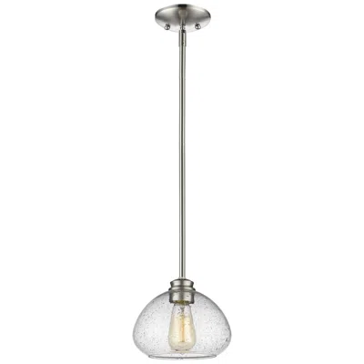 Z-lite Amon By  Brushed Nickel 1 Light Mini Pendant