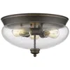 Z-lite Amon By  Olde Bronze 3 Light Flush Mount
