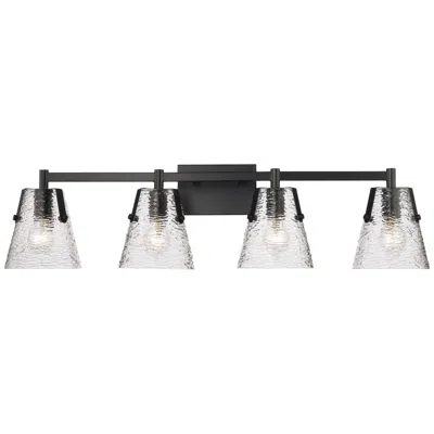 Z-lite Analia 36" Wide Matte Black 4-light Bath Light