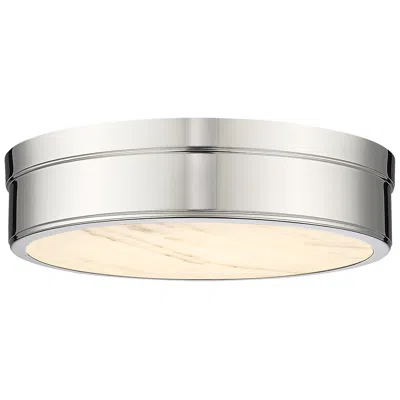 Z-lite Anders By  Polished Nickel 1 Light Flush Mount
