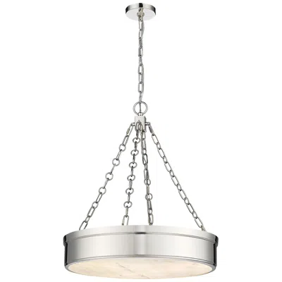 Z-lite Anders By  Polished Nickel 3 Light Chandelier