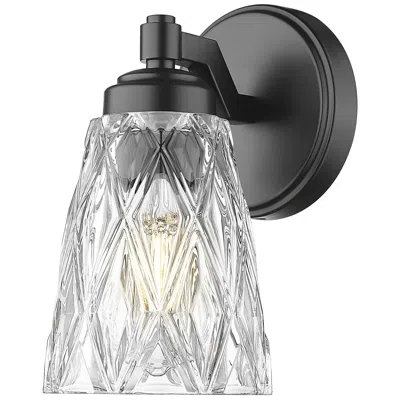 Z-lite Andree By  Matte Black 1 Light Wall Sconce