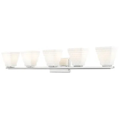 Z-lite Annalise 42" Wide Chrome 5-light Vanity Bath Light