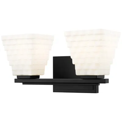 Z-lite Annalise By  Matte Black 14 Inch 2 Light Vanity