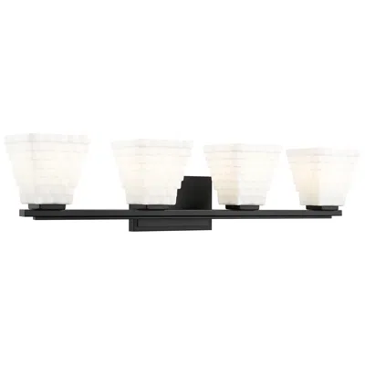 Z-lite Annalise By  Matte Black 32 Inch 4 Light Vanity
