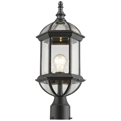 Z-lite Annex By  Black 19.5 Inch 1 Light Outdoor Post Mount