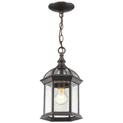 Z-lite Annex By  Rust 8 Inch 1 Light Outdoor Chain
