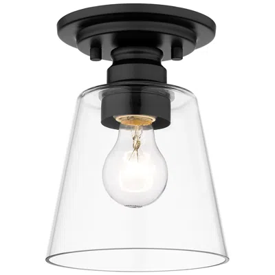 Z-lite Annora By  Matte Black 1 Light Flush Mount