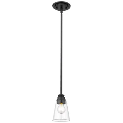 Z-lite Annora By  Matte Black 1 Light Mini Pendant