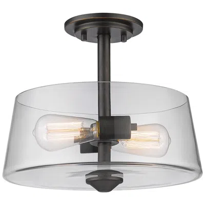 Z-lite Annora By  Olde Bronze 2 Light Semi Flush Mount