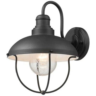 Z-lite Ansel 14" High Black Outdoor Wall Light