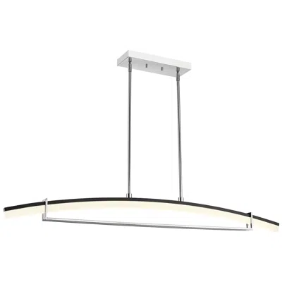 Z-lite Arc By  Chrome 56.25 Inch Led 1 Light Chandelier