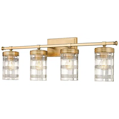 Z-lite Archer By  Heirloom Gold 32.75 Inch 4 Light Vanity