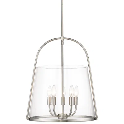 Z-lite Archis 18" Wide Modern Brushed Nickel 5-light Pendant