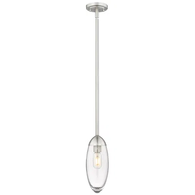 Z-lite Arden By  Brushed Nickel 1 Light Mini Pendant