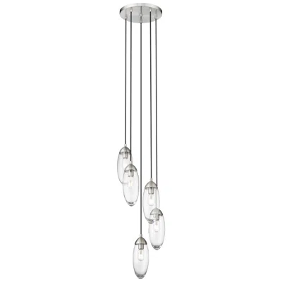Z-lite Arden By  Brushed Nickel 5 Light Chandelier