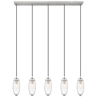 Z-lite Arden By  Brushed Nickel 5 Light Linear Chandelier