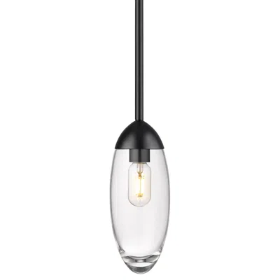 Z-lite Arden By  Matte Black 1 Light Mini Pendant