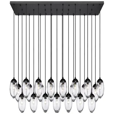 Z-lite Arden By  Matte Black 23 Light Linear Chandelier