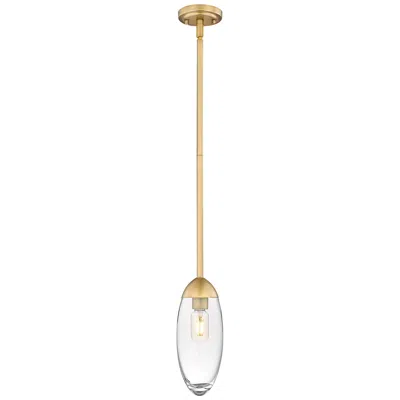 Z-lite Arden By  Rubbed Brass 1 Light Mini Pendant