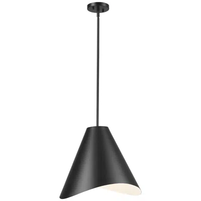 Z-lite Aria By  Matte Black 18 Inch 1 Light Pendant