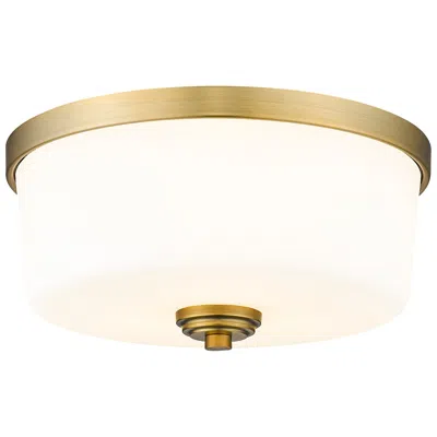 Z-lite Arlington 14" Wide Heritage Brass Ceiling Light