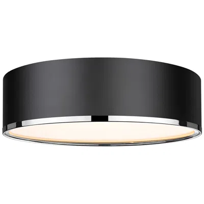 Z-lite Arlo 20 1/4" Wide Matte Black 4-light Drum Ceiling Light