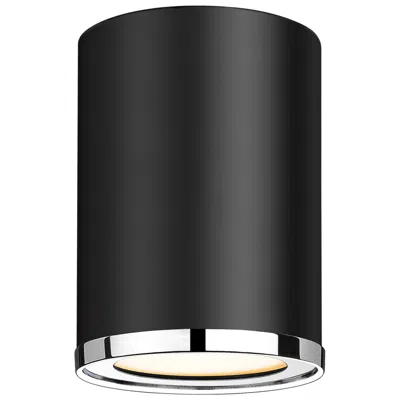 Z-lite Arlo 7 1/2" High Matte Black Flush Mount Ceiling Light
