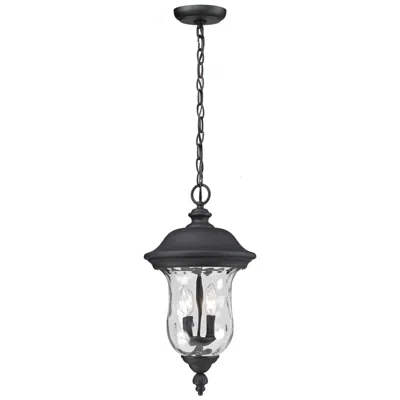 Z-lite Armstrong By  Black 10 Inch Outdoor Chain Light