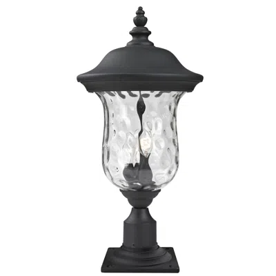 Z-lite Armstrong By  Black 25.5 Inch Outdoor Post Mount Light