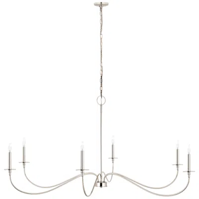 Z-lite Arrington By  Polished Nickel 63 Inch 6 Light Chandelier