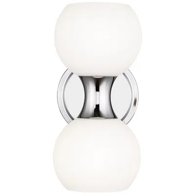 Z-lite Artemis By  Chrome 2 Light Wall Sconce