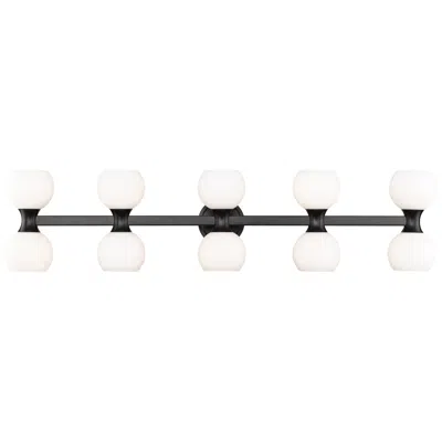 Z-lite Artemis By  Matte Black 10 Light Vanity