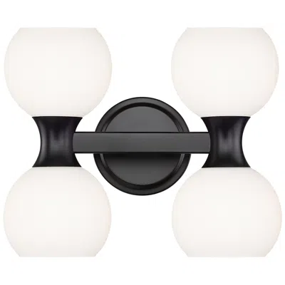 Z-lite Artemis By  Matte Black 4 Light Vanity