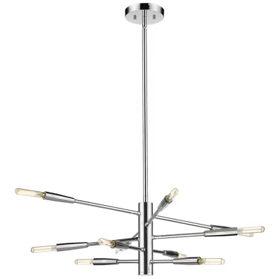 Z-lite Ascension By  Chrome 30 Inch 10 Light Chandelier