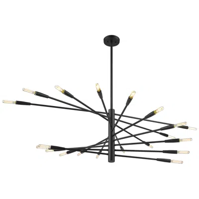 Z-lite Ascension By  Matte Black 60 Inch 20 Light Chandelier