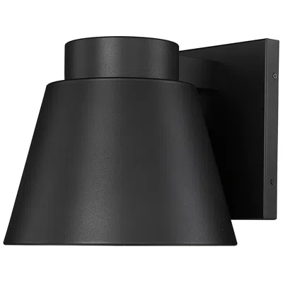 Z-lite Asher 11" High Black Led Outdoor Wall Light