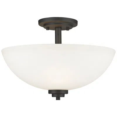 Z-lite Ashton 15 3/4" Wide 3-light Semi Flush Ceiling Light