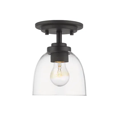 Z-lite Ashton By  Bronze 1 Light Flush Mount