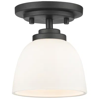 Z-lite Ashton By  Bronze 1 Light Flush Mount
