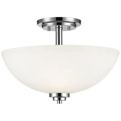 Z-lite Ashton By  Chrome 3 Light Semi Flush Mount