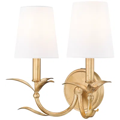 Z-lite Aslin By  Gold Leaf 2 Light Wall Sconce