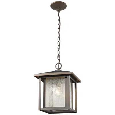 Z-lite Aspen 14 1/4" High Oil-rubbed Bronze Outdoor Hanging Light