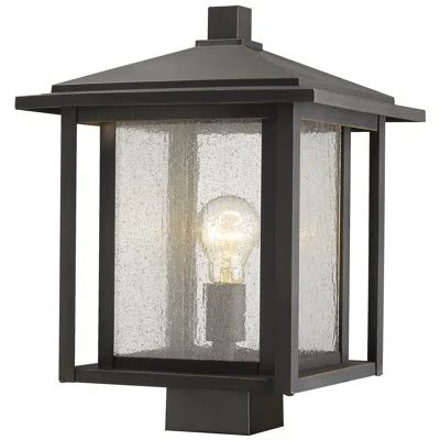 Z-lite Aspen 15" High Oil-rubbed Bronze Outdoor Post Light