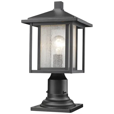 Z-lite Aspen 16 3/4" High Black Outdoor Lantern Pier Light