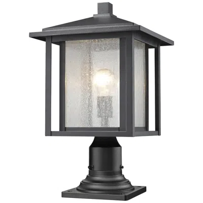 Z-lite Aspen 18 1/4" High Black Outdoor Lantern Pier Light