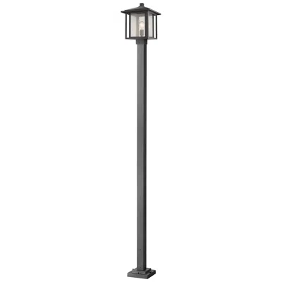 Z-lite Aspen By  Black 111 Inch 1 Light Outdoor Post Mounted Fixture